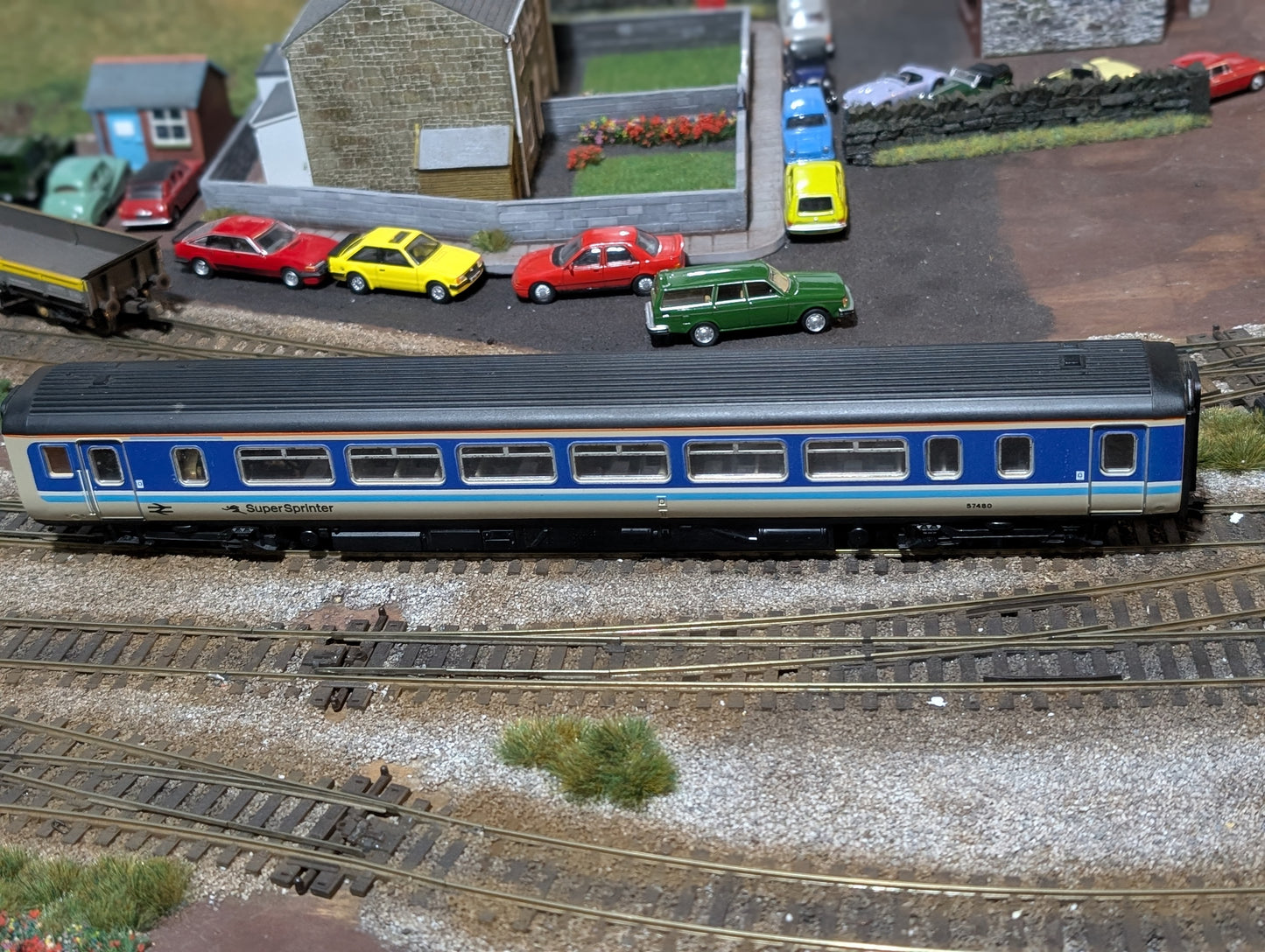 Pre-owned OO gauge Lima 2 car class 156 Super Sprinter DMU, British Rail Provincial Blue livery, unboxed.