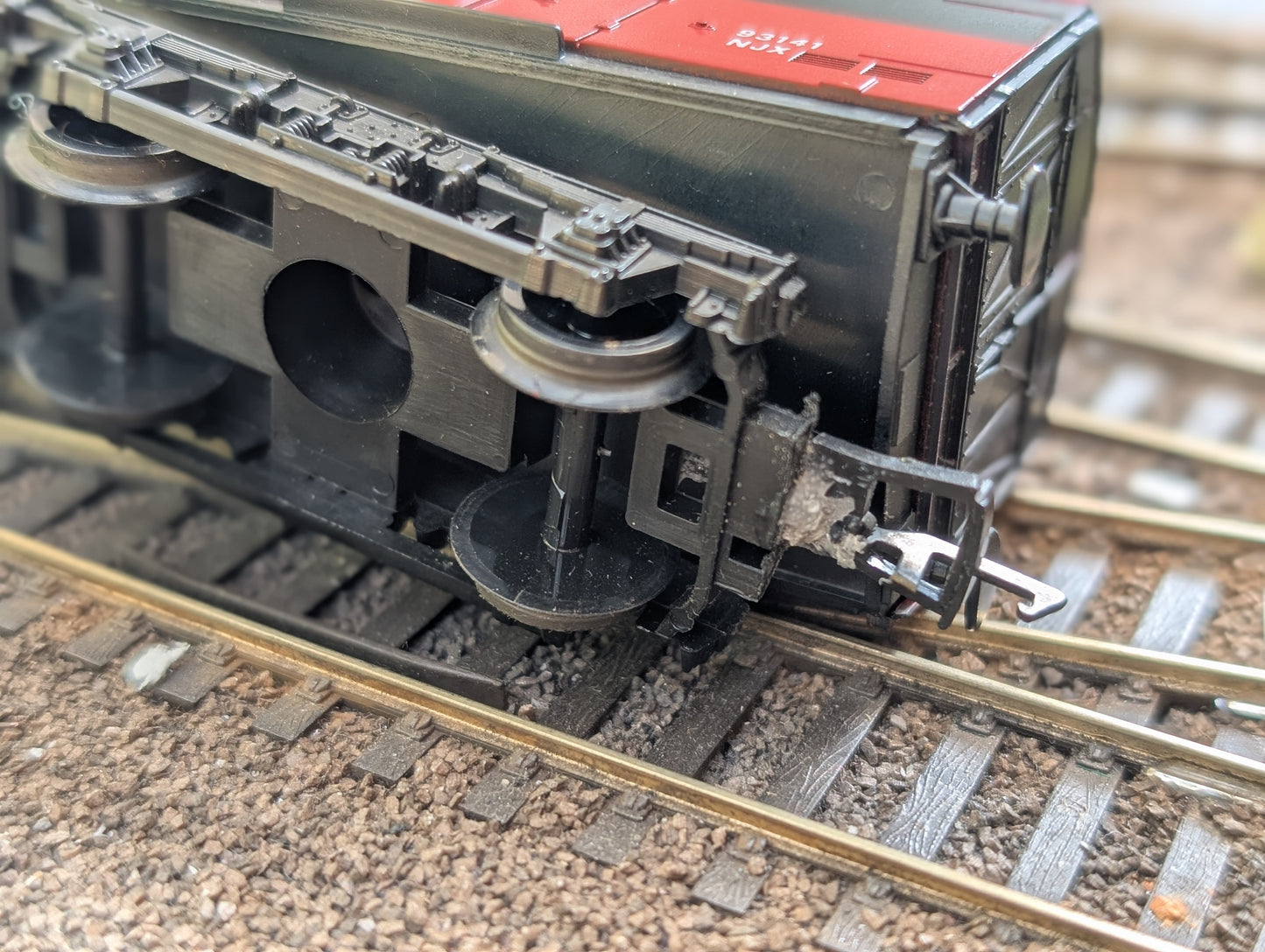 Pre-owned Lima RES NJX GUV Parcels Van 93141, modified couplings, unboxed. OO gauge