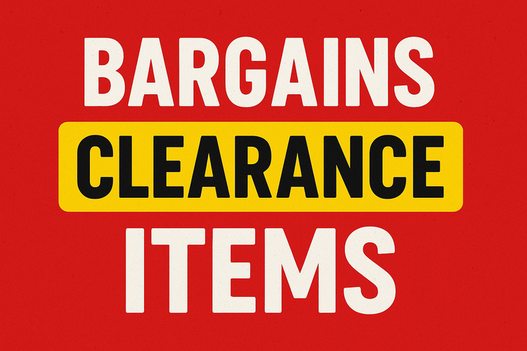 Bargains and clearance
