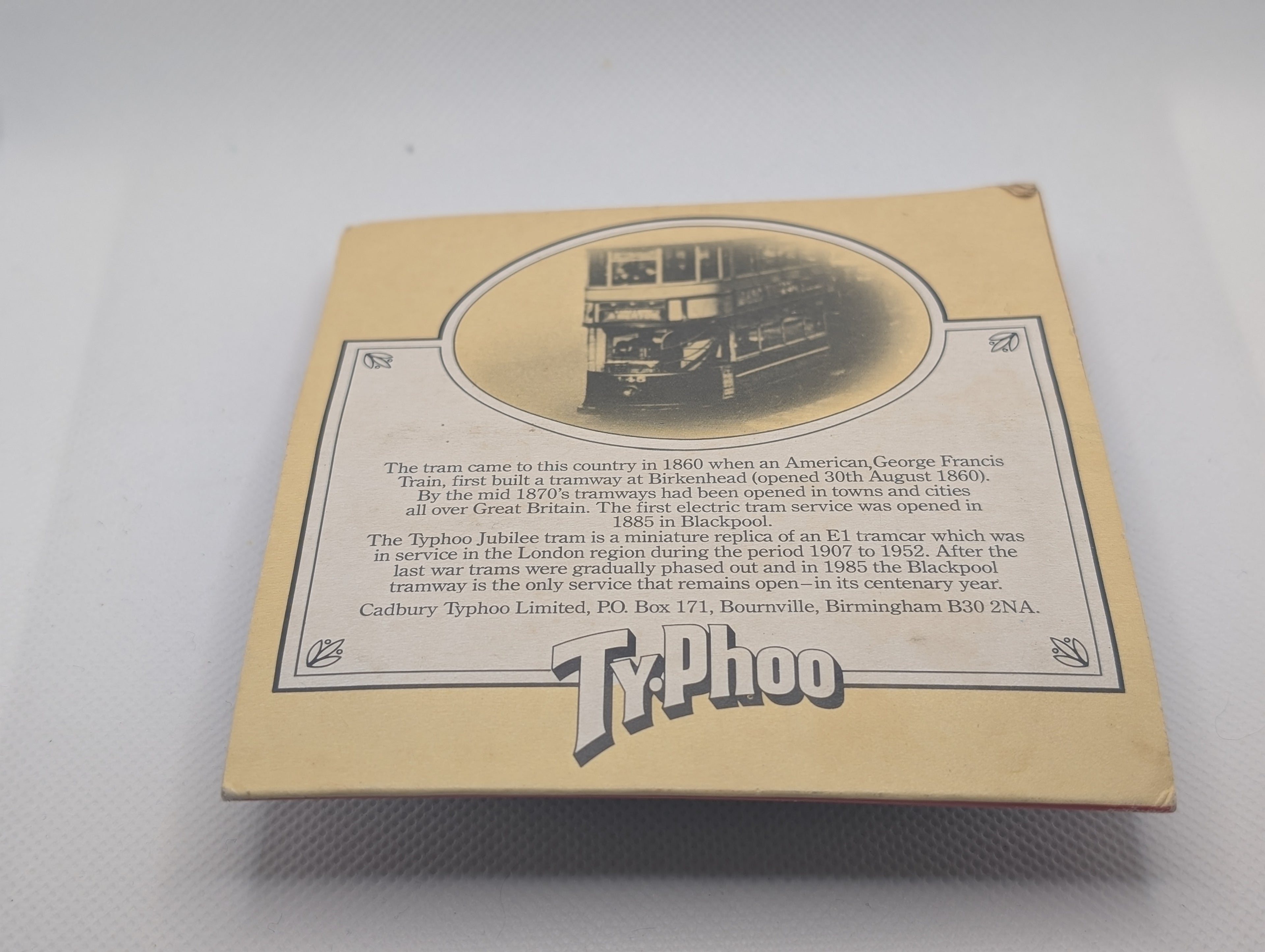 Vintage Typhoo Tea 80th Anniversary Jubilee Tram - Original E1 Model (Boxed)
