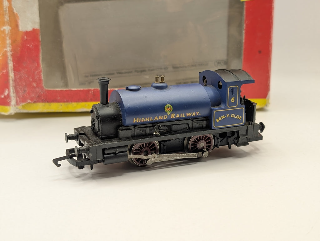 Hornby R072 Highland Railway 0-4-0 "Ben-Y-Gloe" Blue (Runs Well, Tatty Box)