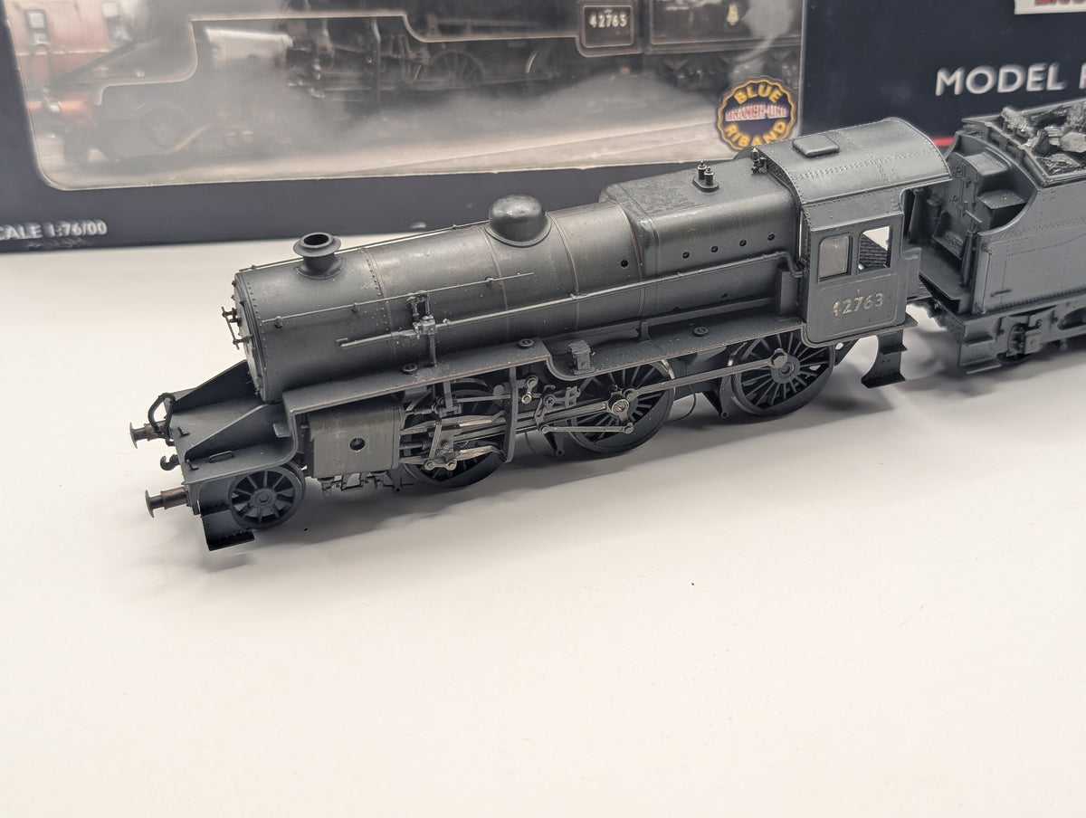 Bachmann 32-179 Crab 42763 BR Lined Black Early Emblem Weathered OO Gauge Boxed