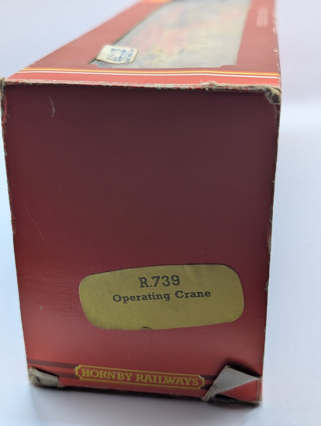 Hornby R.739 Operating 75-Ton Breakdown Crane - BR Red (Weathered, OO Scale)