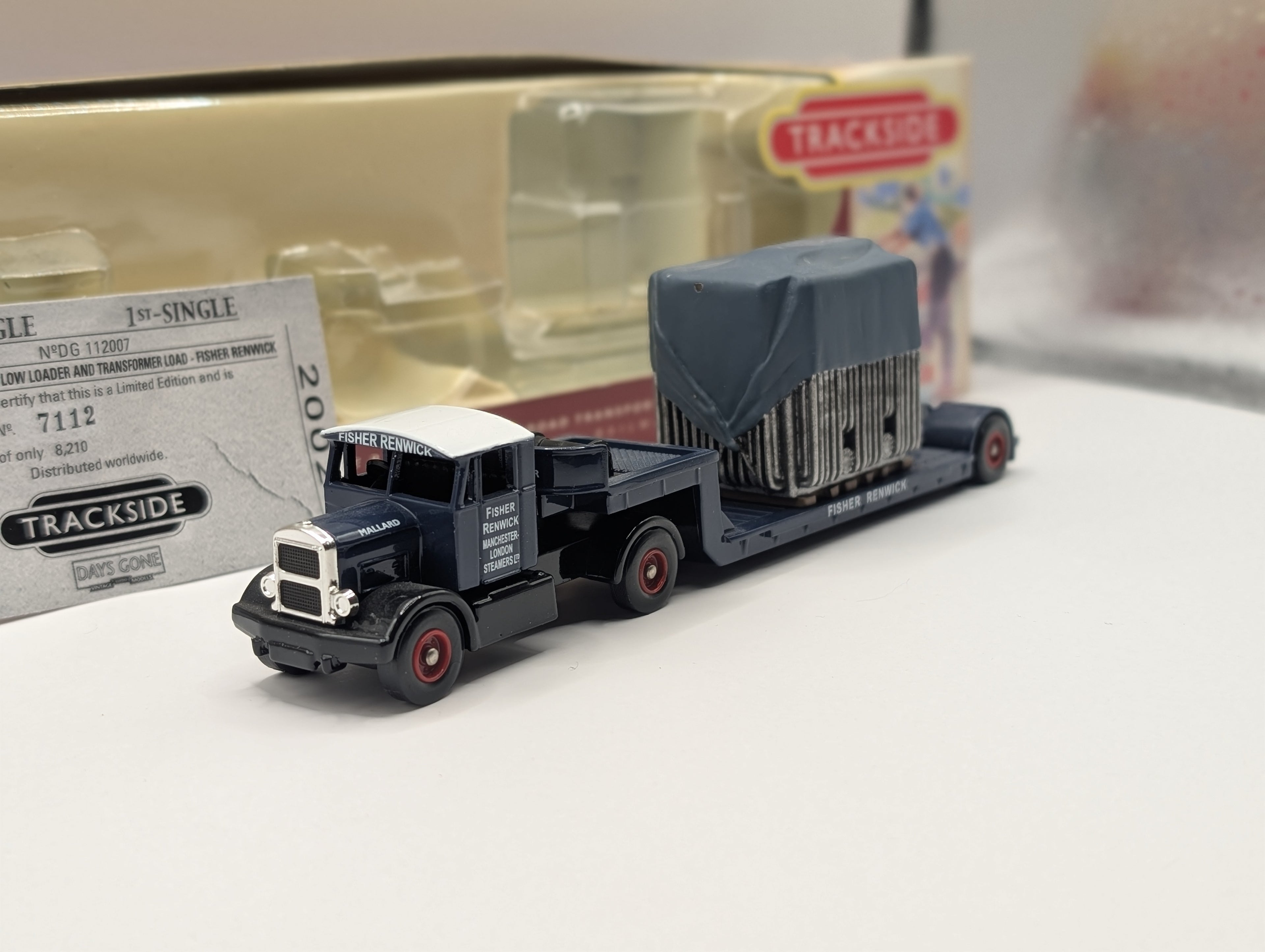 Lledo Trackside DG112007 Scammell Artic Low Loader & Transformer - Fisher Renwick