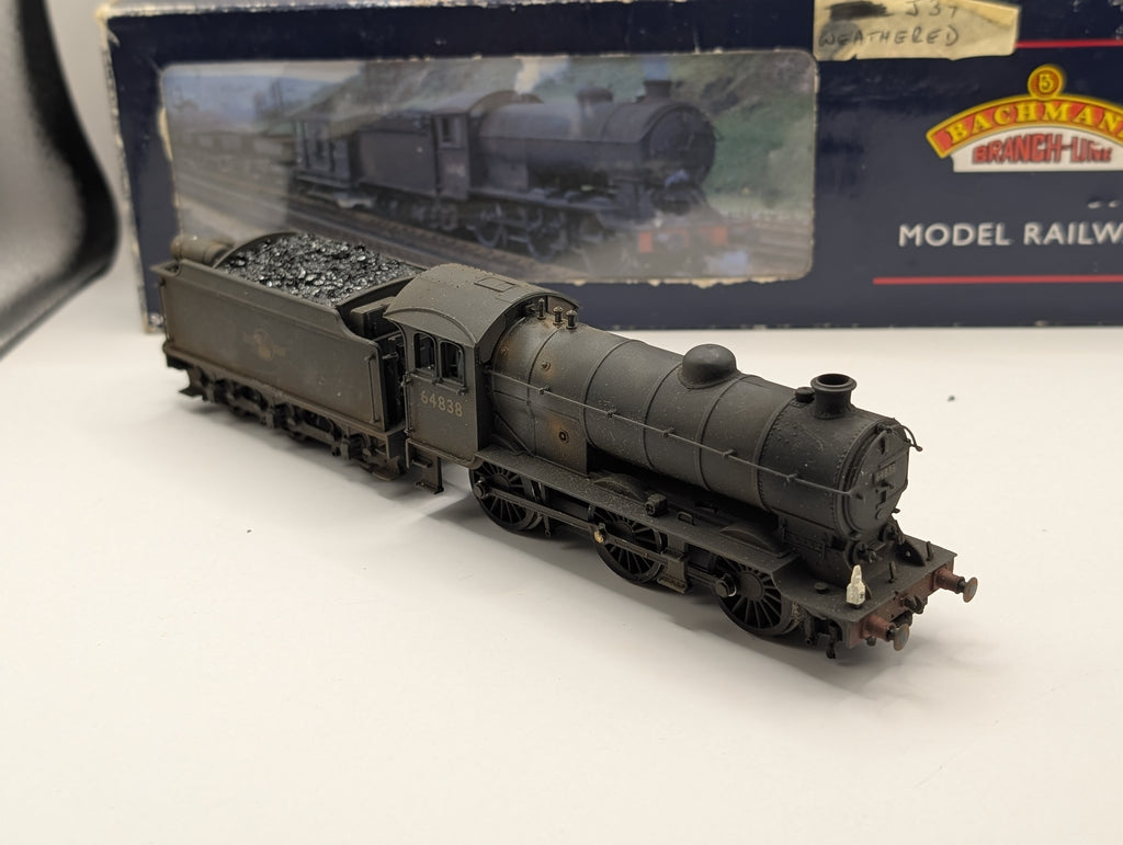 Bachmann OO Gauge 31-865 Class J39 0-6-0 No. 64838 BR Black Late Crest (Weathered) – Boxed, Tested Runner