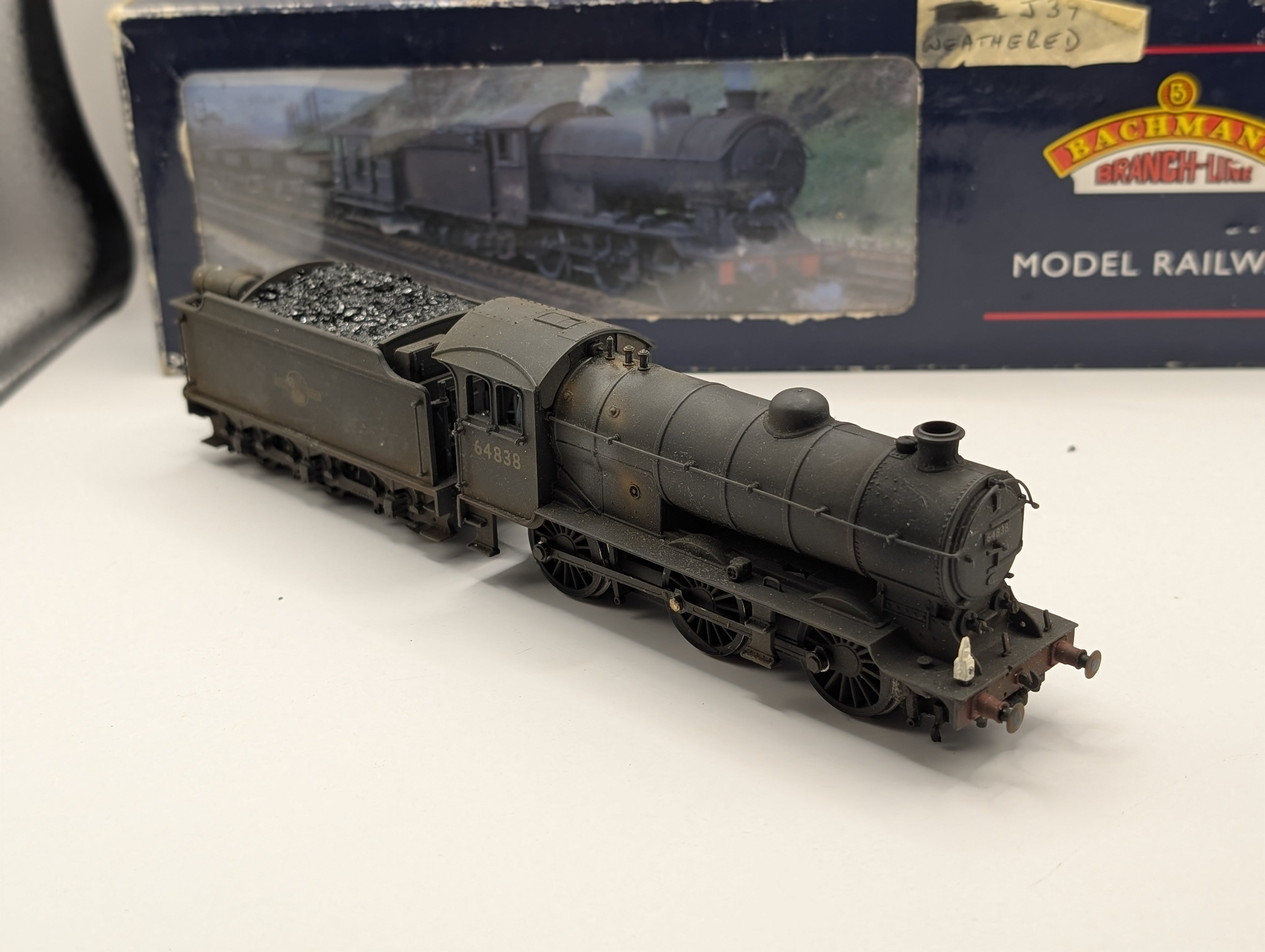 Bachmann OO Gauge 31-865 Class J39 0-6-0 No. 64838 BR Black Late Crest (Weathered) – Boxed, Tested Runner