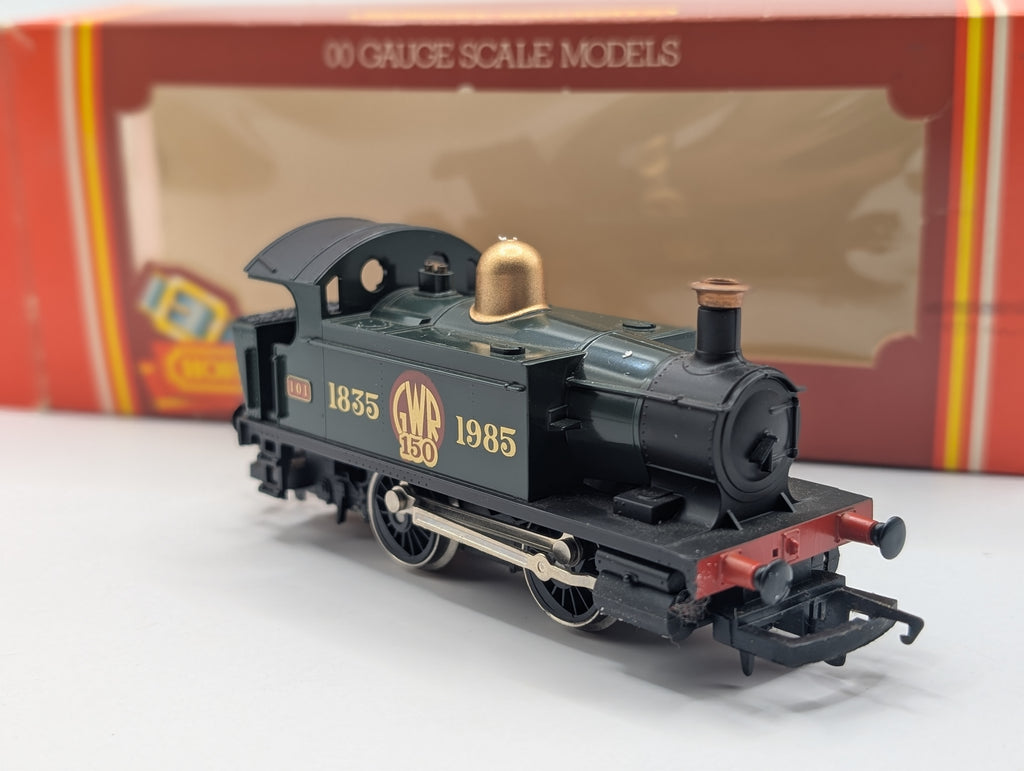 Pre-owned Hornby R.173 0-4-0 Tank Locomotive - GWR "150" Anniversary Edition (OO Scale)