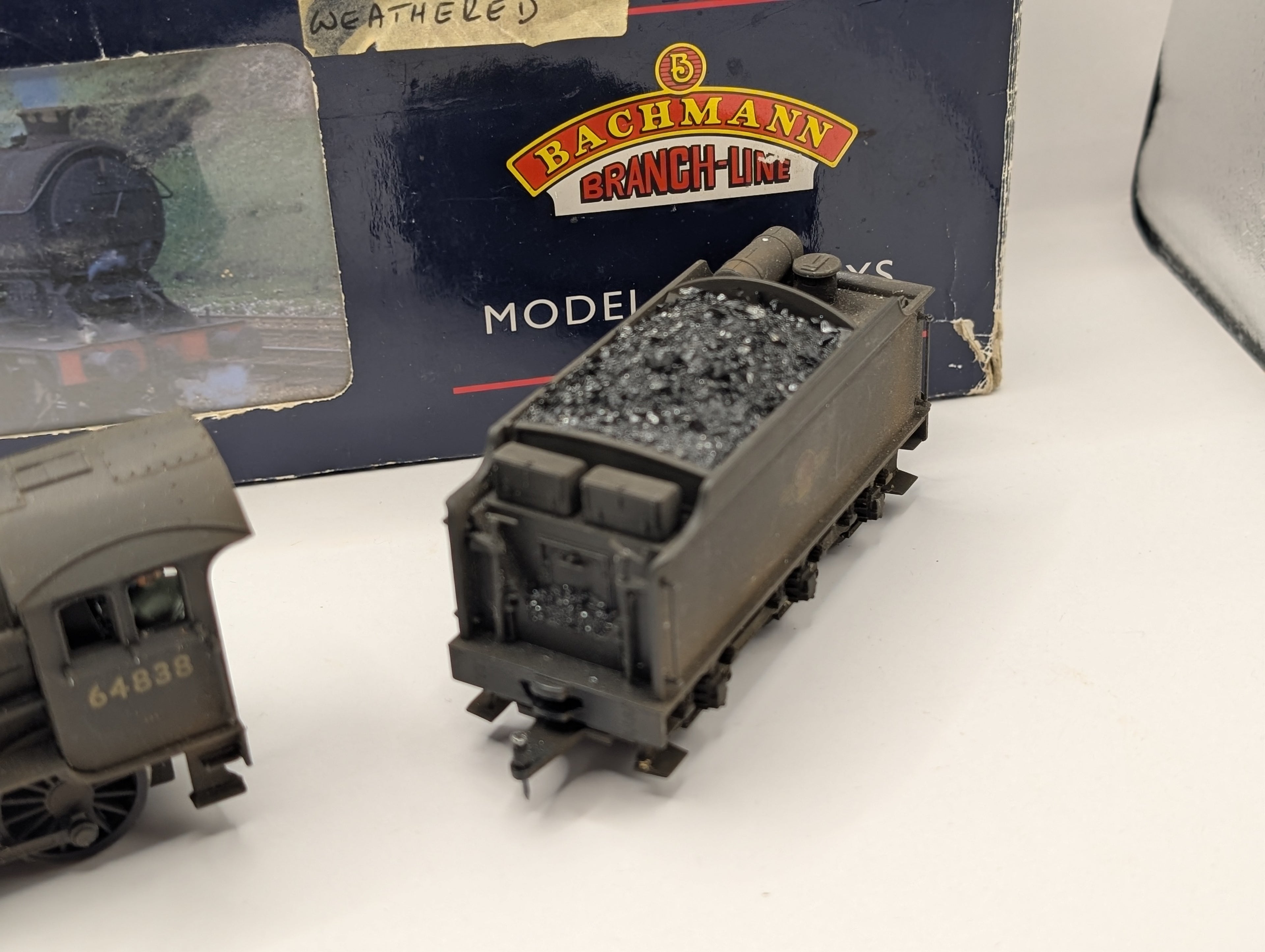 Bachmann OO Gauge 31-865 Class J39 0-6-0 No. 64838 BR Black Late Crest (Weathered) – Boxed, Tested Runner