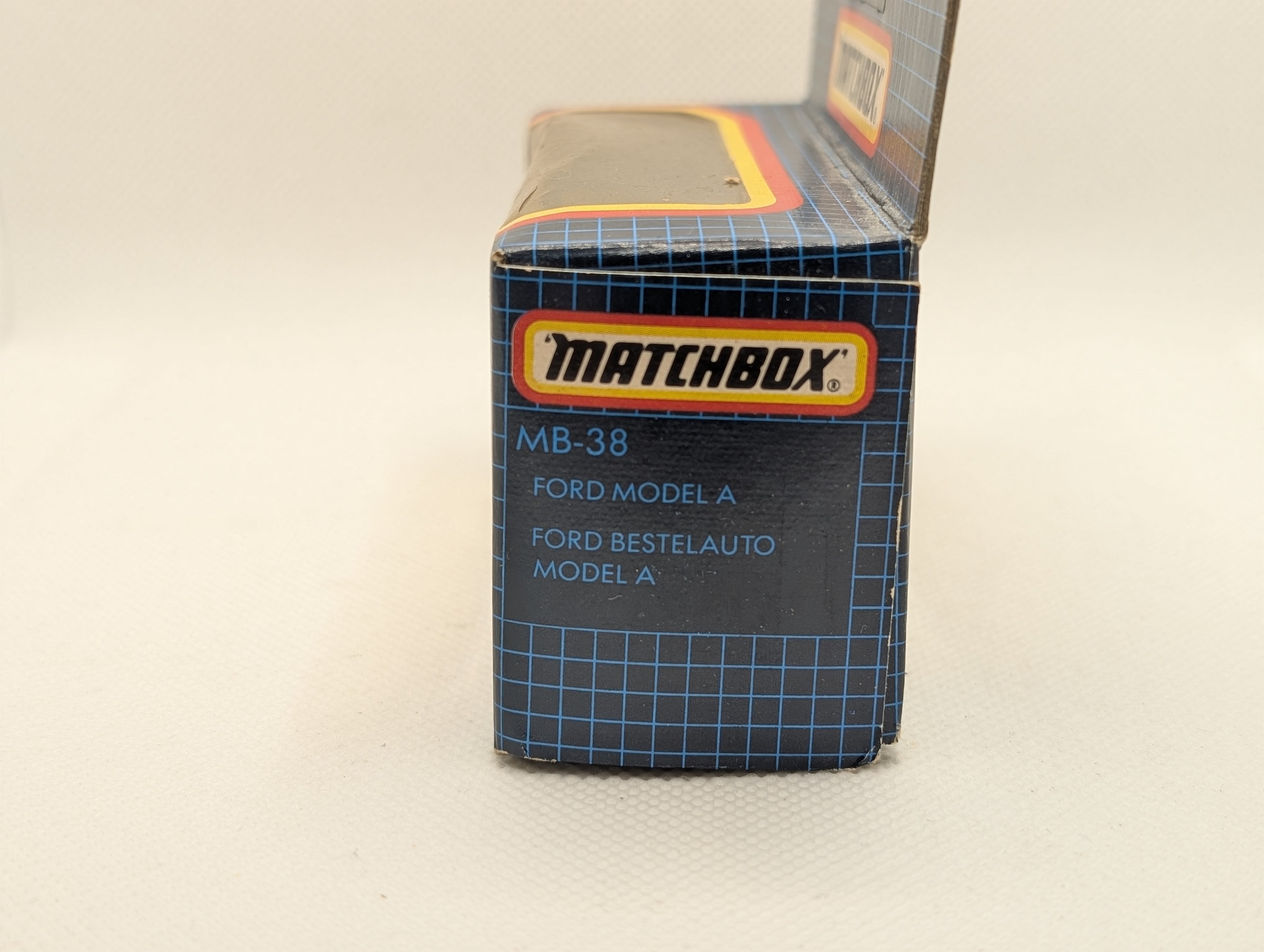 Matchbox MB-38 Ford Model A Van - "The Cheeses of England and Wales" Dark Blue & Gold (New in Original Box)