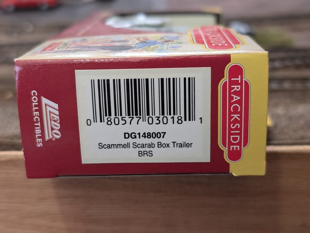Lledo Trackside DG148007 Scammell Scarab Box Trailer 1:76 Scale OO Gauge - BRS (British Road Services) Diecast Model