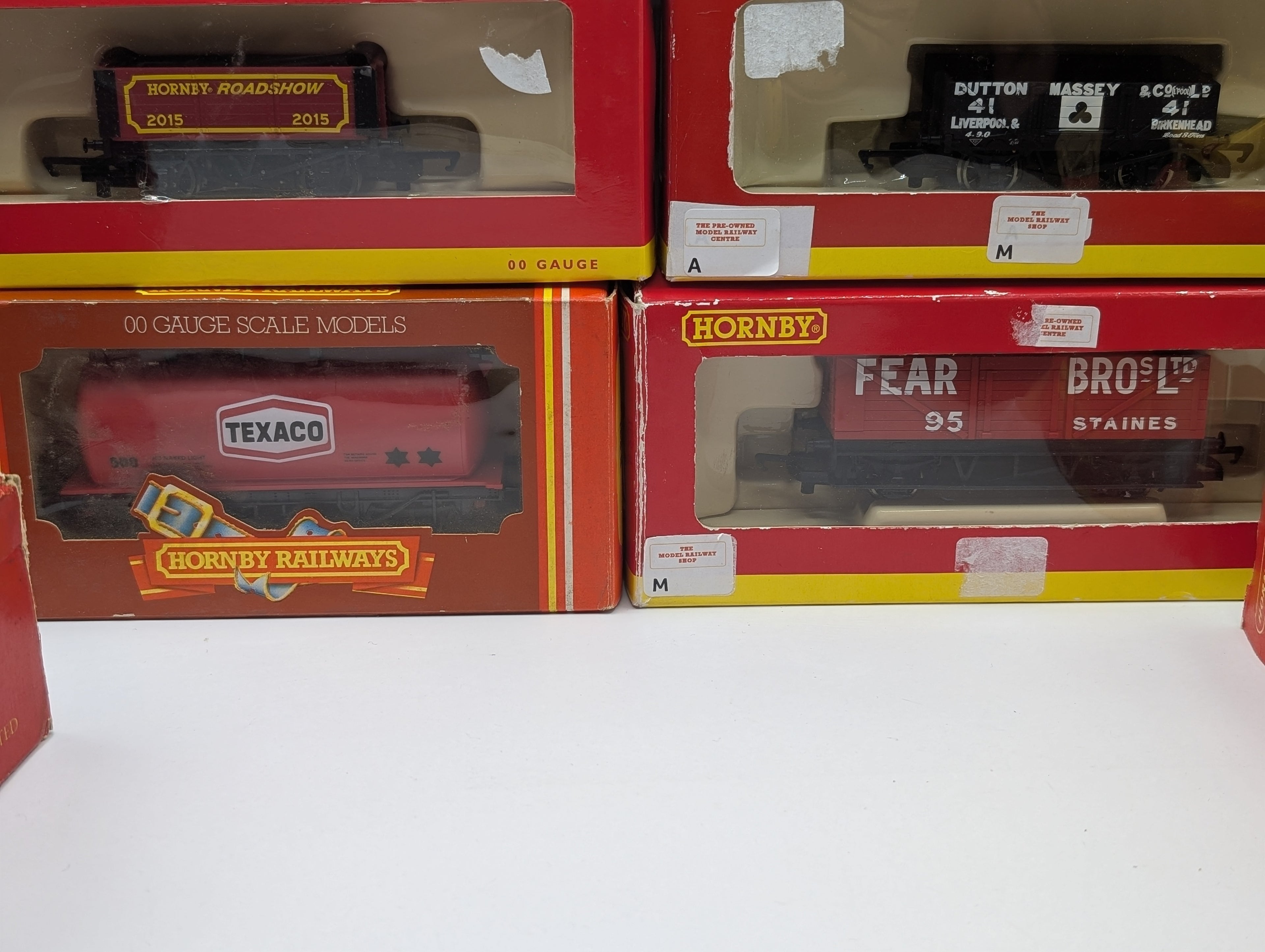 Job lot x 9 OO gauge boxed wagons, Hornby, Triang Lima