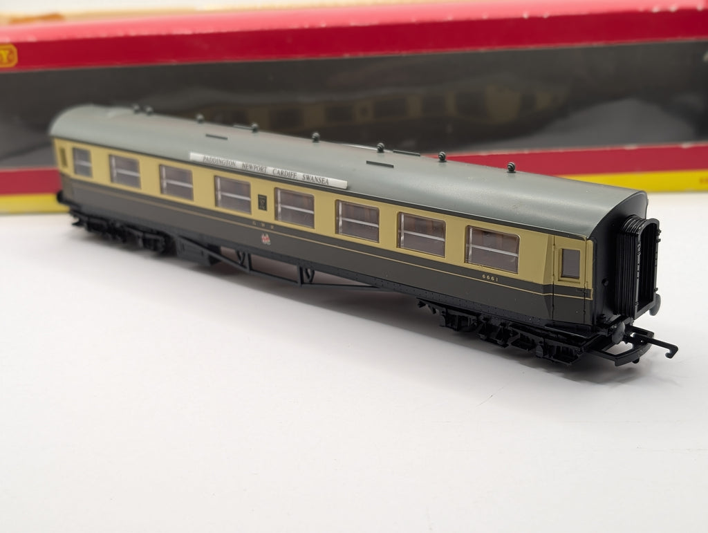 Hornby OO Gauge R4126 GWR Centenary Composite Coach '6661' - Boxed Chocolate & Cream