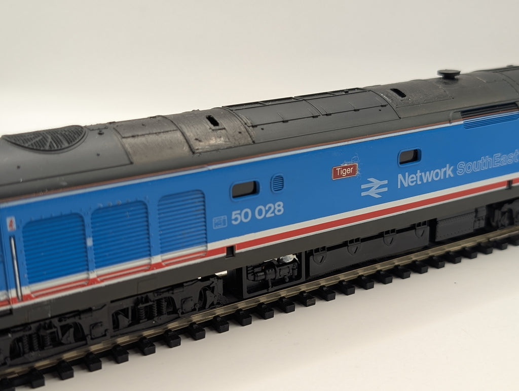 Vintage Lima OO Gauge Class 50 50028 "Tiger" - Revised Network SouthEast - Unboxed