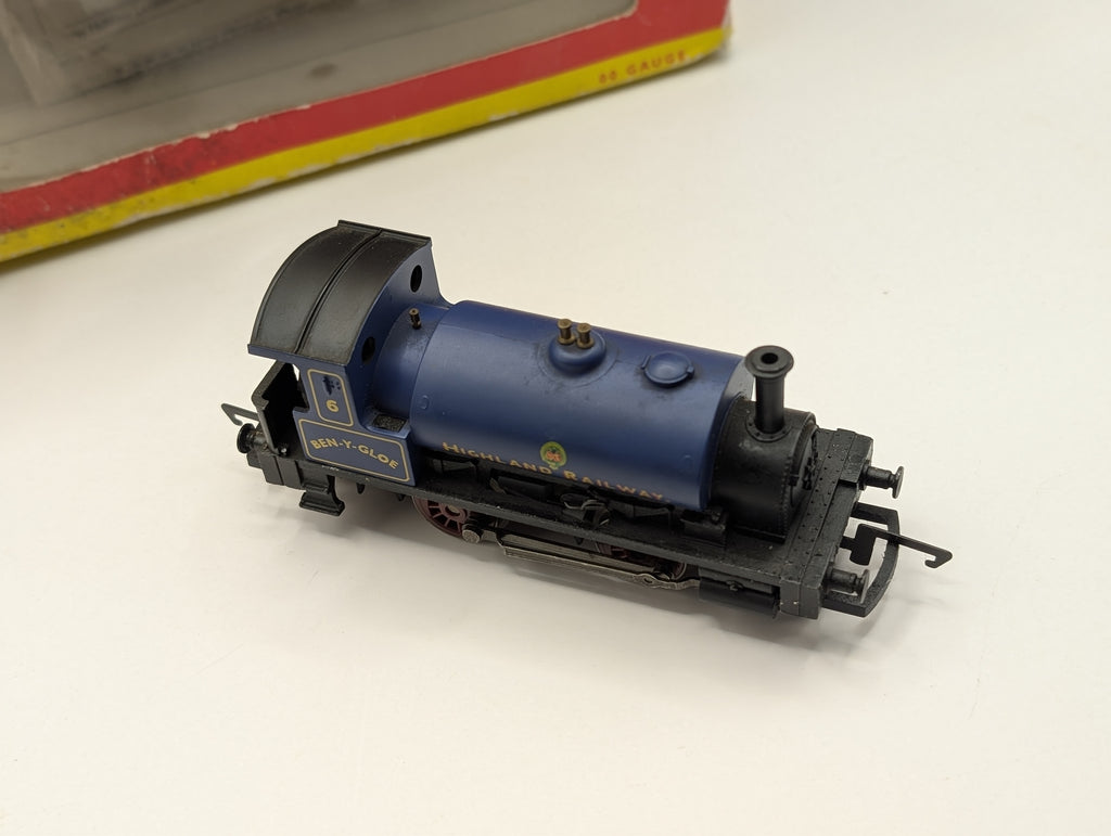 Hornby R072 Highland Railway 0-4-0 "Ben-Y-Gloe" Blue (Runs Well, Tatty Box)