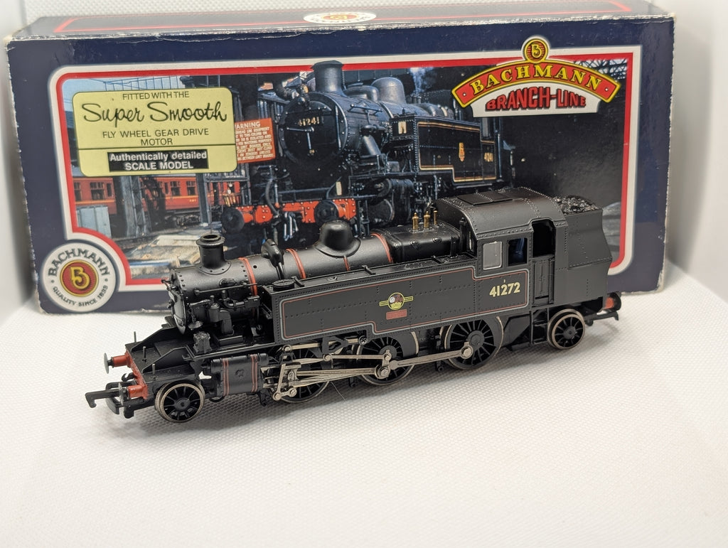 Bachmann Branchline 31-450A Ivatt Class 2MT Tank 41272 BR Lined Black Late Crest - Push/Pull Fitted (OO Gauge)