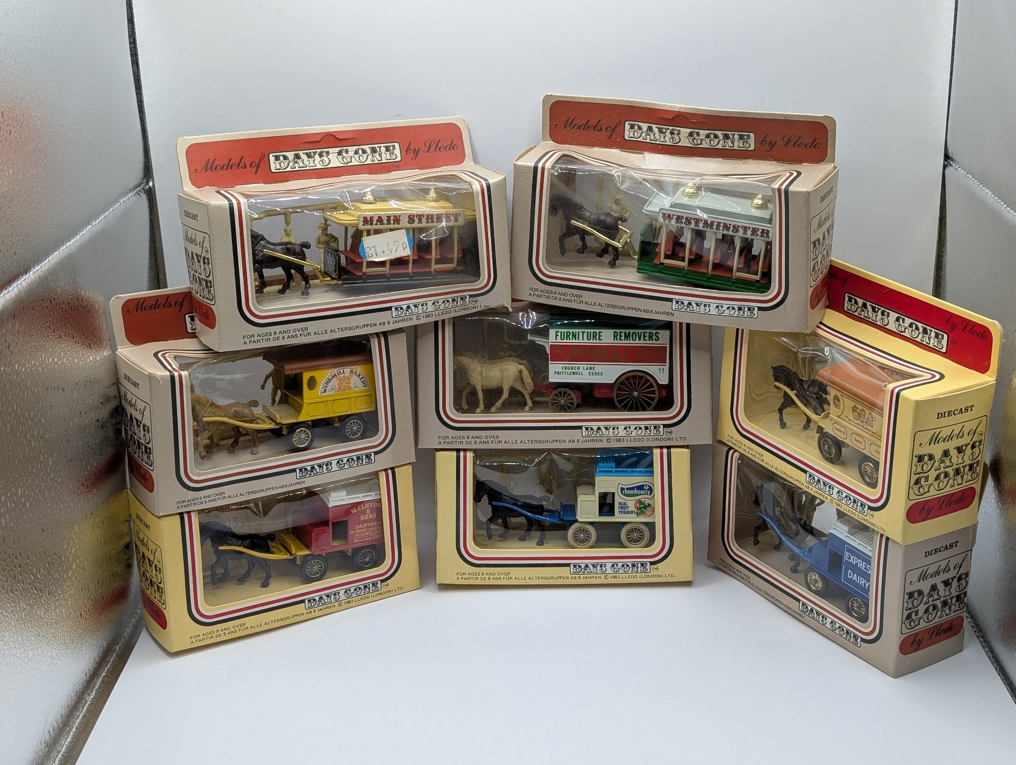 Job Lot of 8 Lledo Days Gone Horse-Drawn Models – Pre-owned & Boxed