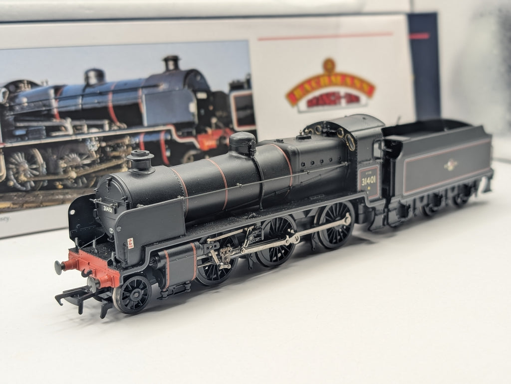 Bachmann Branchline 32-162 N Class 31401 BR Black Late Crest Slope Sided Tender - OO Gauge (Pre-owned, Boxed)