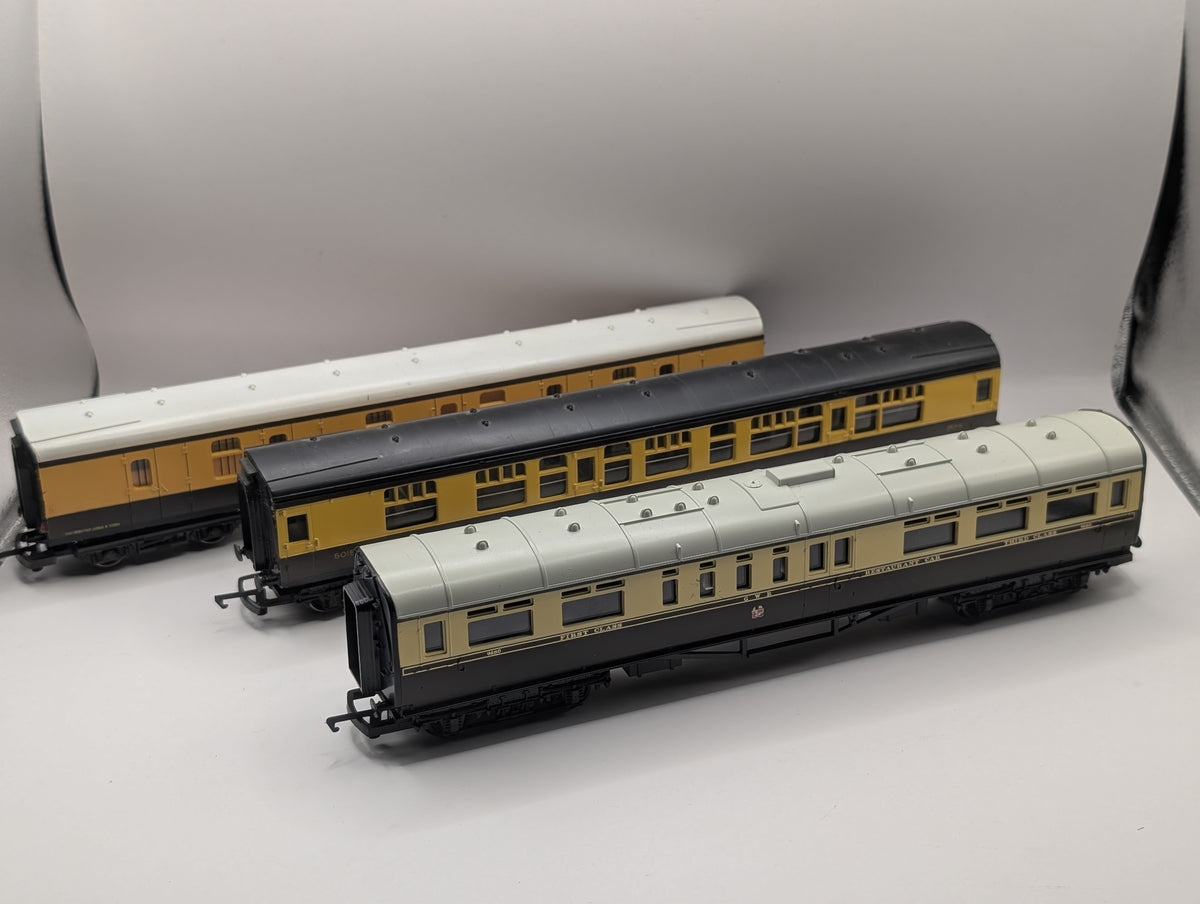 Job lot Lima and Hornby GWR coaches including restaurant car