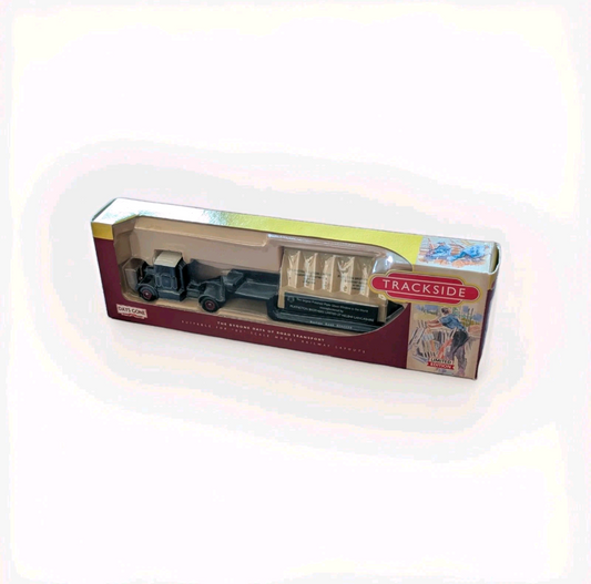 Lledo Trackside 1:76 scale DG112002 Scammell Tractor Low Loader With Glass Load OO Gauge