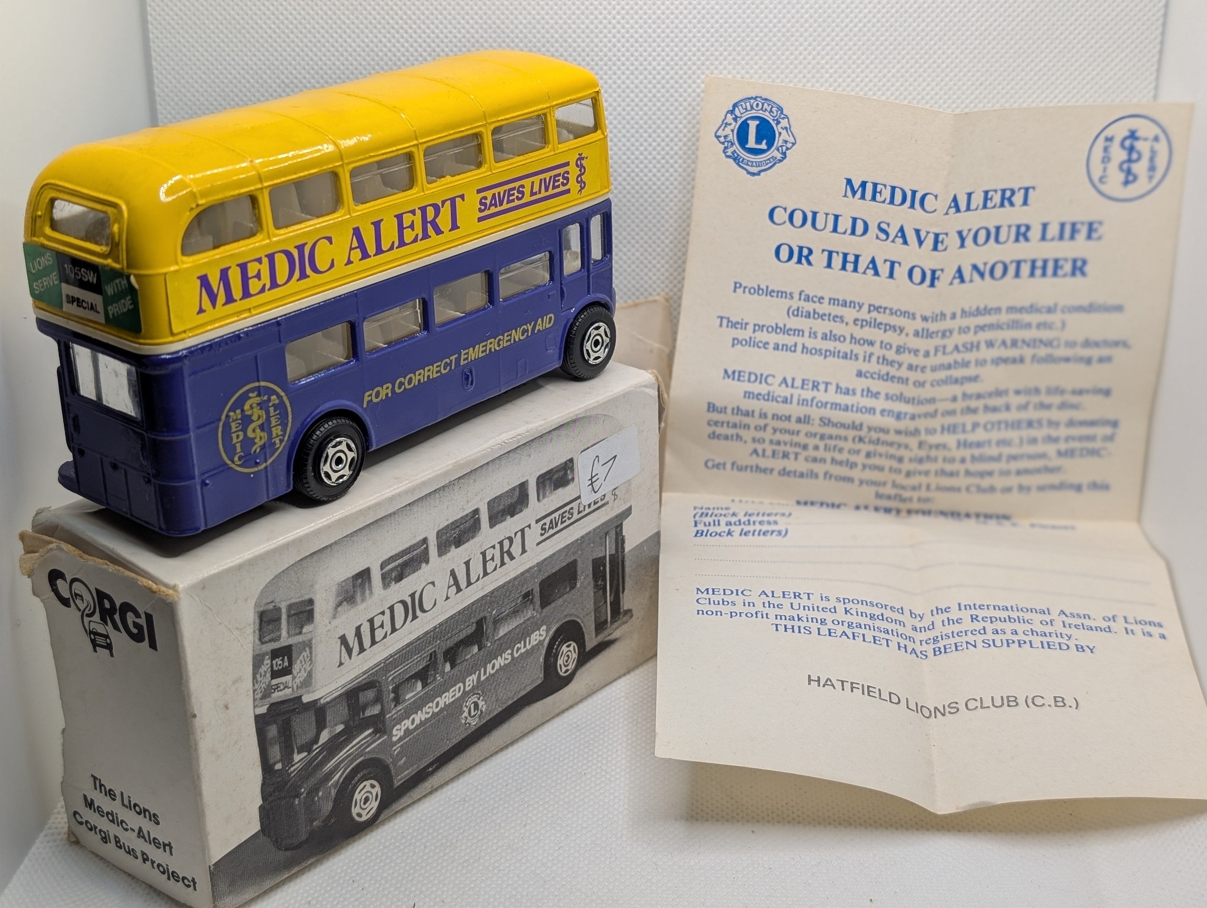 Corgi Medic Alert Limited Edition Routemaster Bus - Boxed with Paperwork