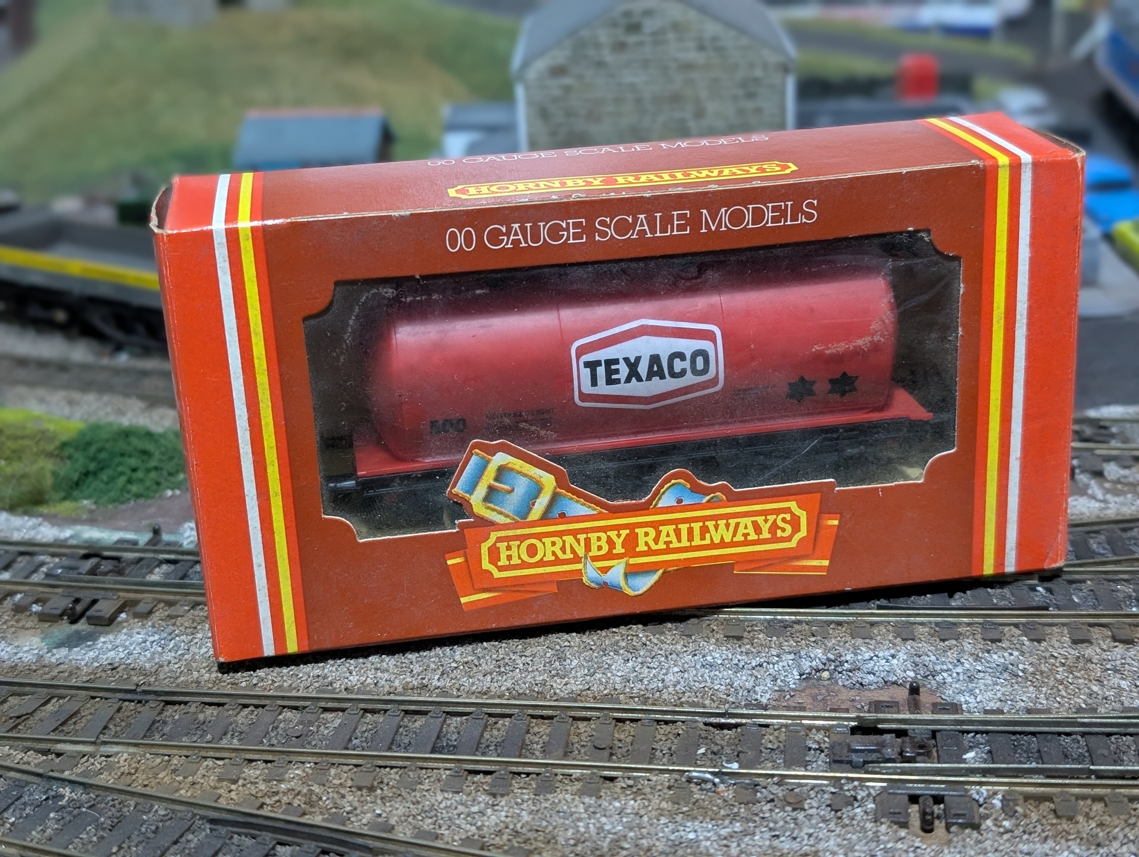Hornby OO gauge TTA tanker, "Texaco", missing ladder, boxed.