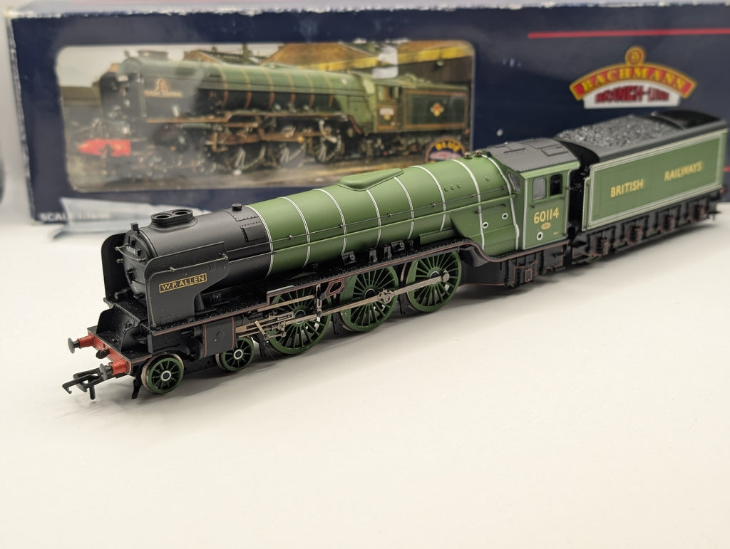 Bachmann OO Gauge 32-554 Class A1 60114 "W. P. Allen" BR Doncaster Green – Boxed, Very Good Condition, Smooth Runner