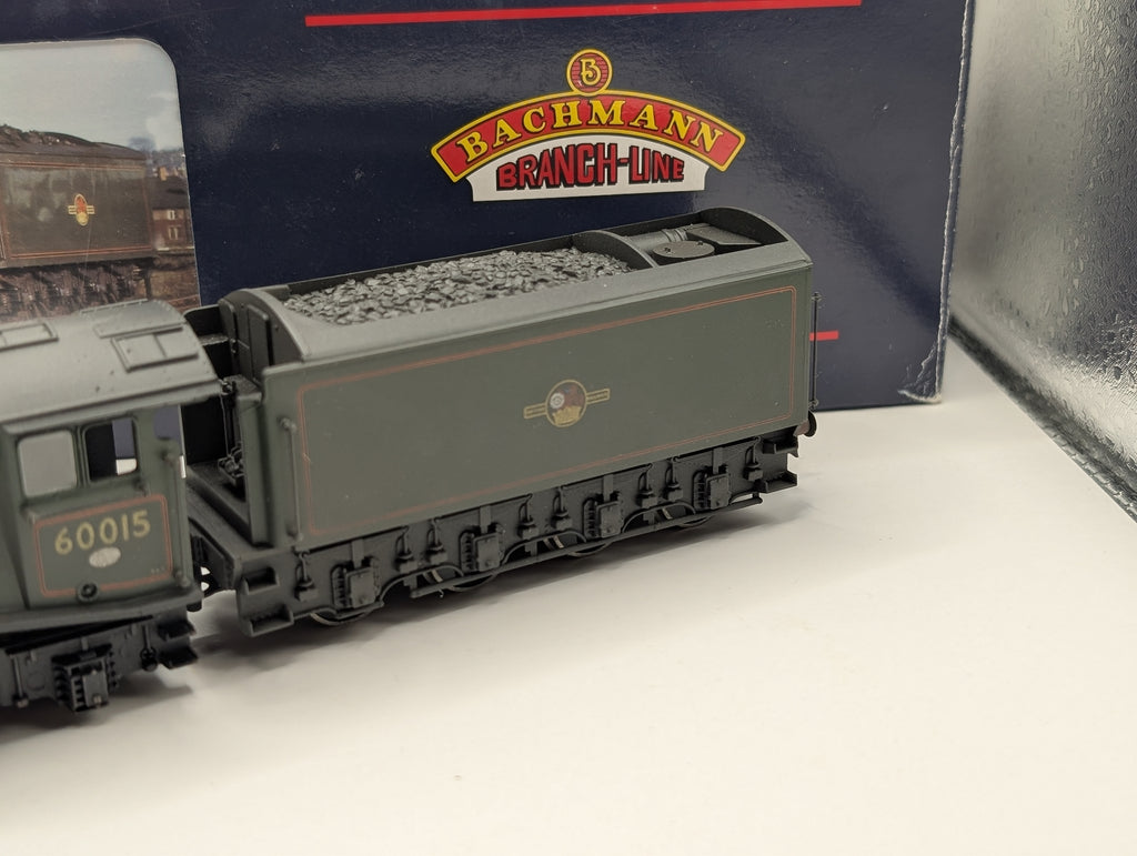 Bachmann OO Gauge 31-960A Class A4 60015 "Quicksilver" BR Green Late Crest (Factory Weathered) – Boxed with Accessories