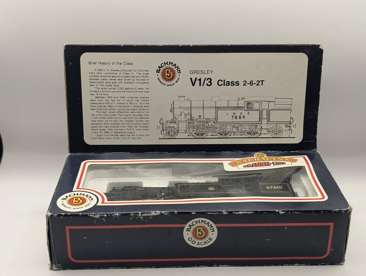 Bachmann 31-605 V3 Tank 67610 BR Black Early Crest OO Gauge Boxed