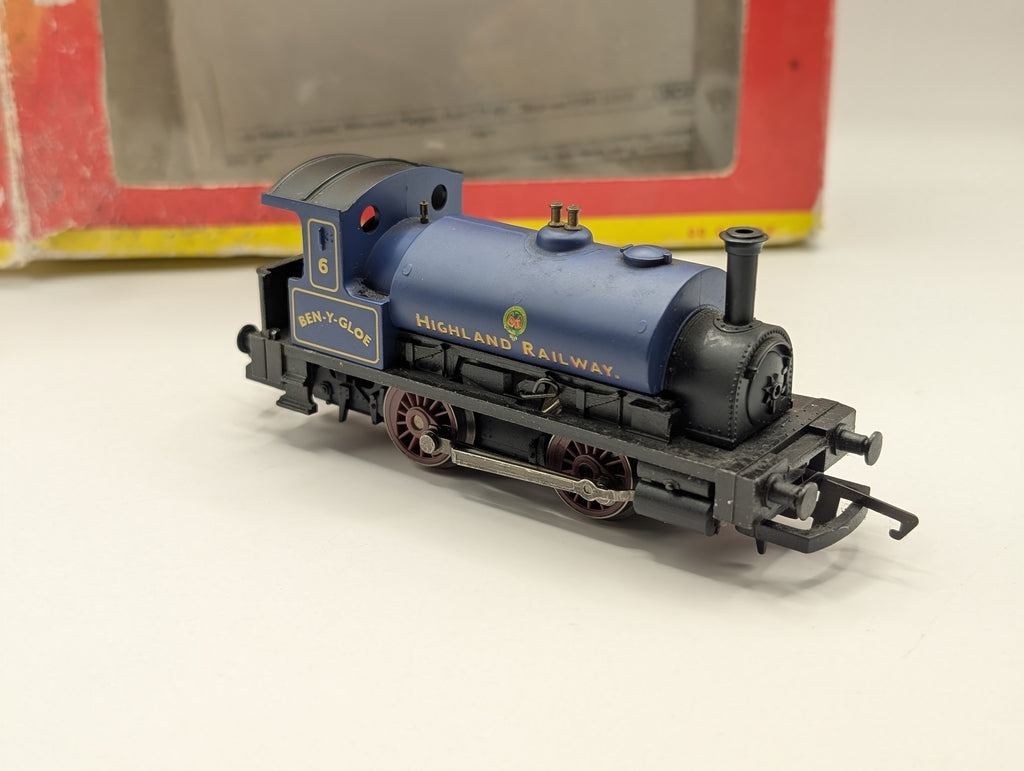 Hornby R072 Highland Railway 0-4-0 "Ben-Y-Gloe" Blue (Runs Well, Tatty Box)