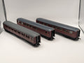Hornby OO Gauge BR Maroon Gresley Coach 3-Piece Bundle (R448, R400, R483) Pre-Owned