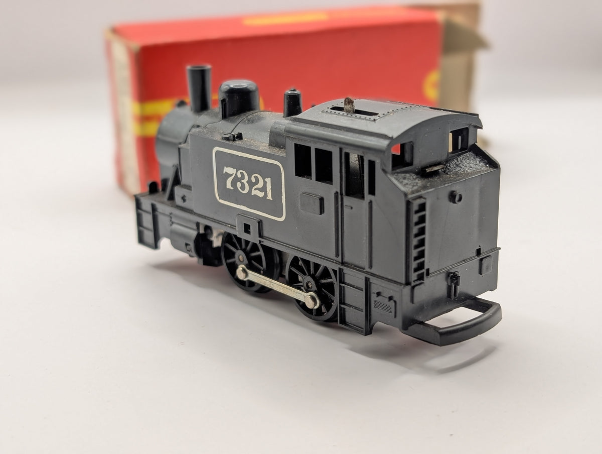 Hornby R854 Clockwork 0-4-0 Locomotive 7321 Black OO Gauge - Boxed NO KEY