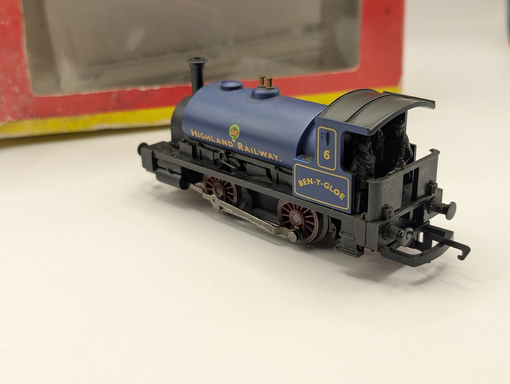 Hornby R072 Highland Railway 0-4-0 "Ben-Y-Gloe" Blue (Runs Well, Tatty Box)