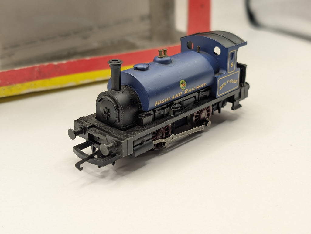 Hornby R072 Highland Railway 0-4-0 "Ben-Y-Gloe" Blue (Runs Well, Tatty Box)