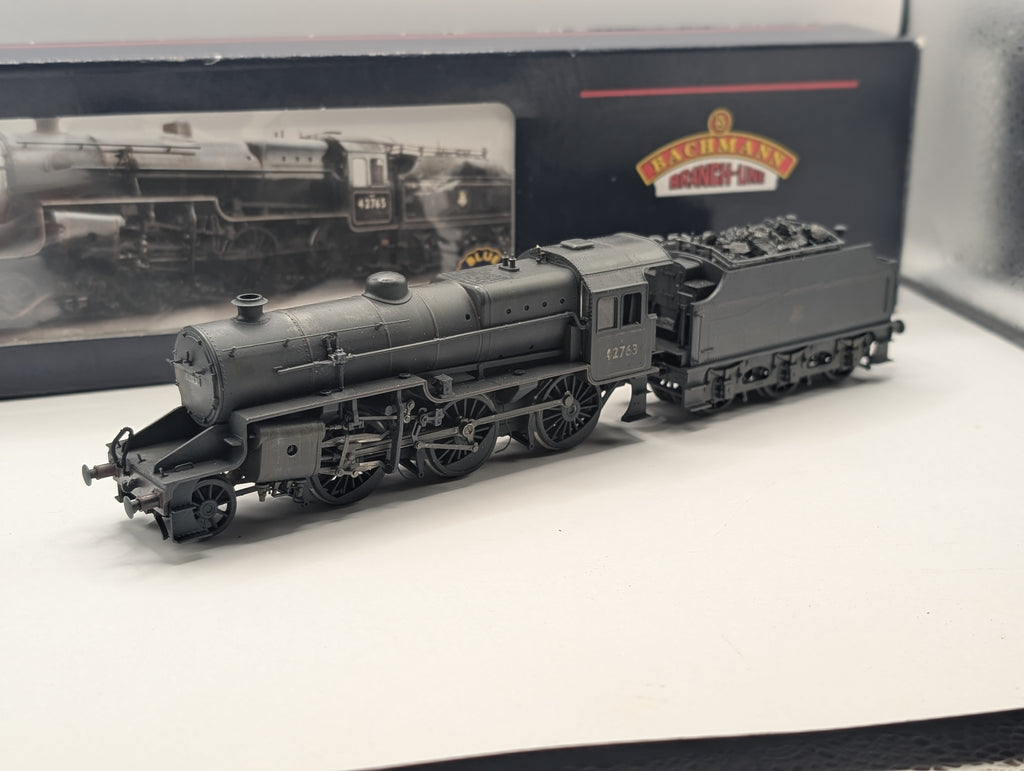 Bachmann 32-179 Crab 42763 BR Lined Black Early Emblem Weathered OO Gauge Boxed