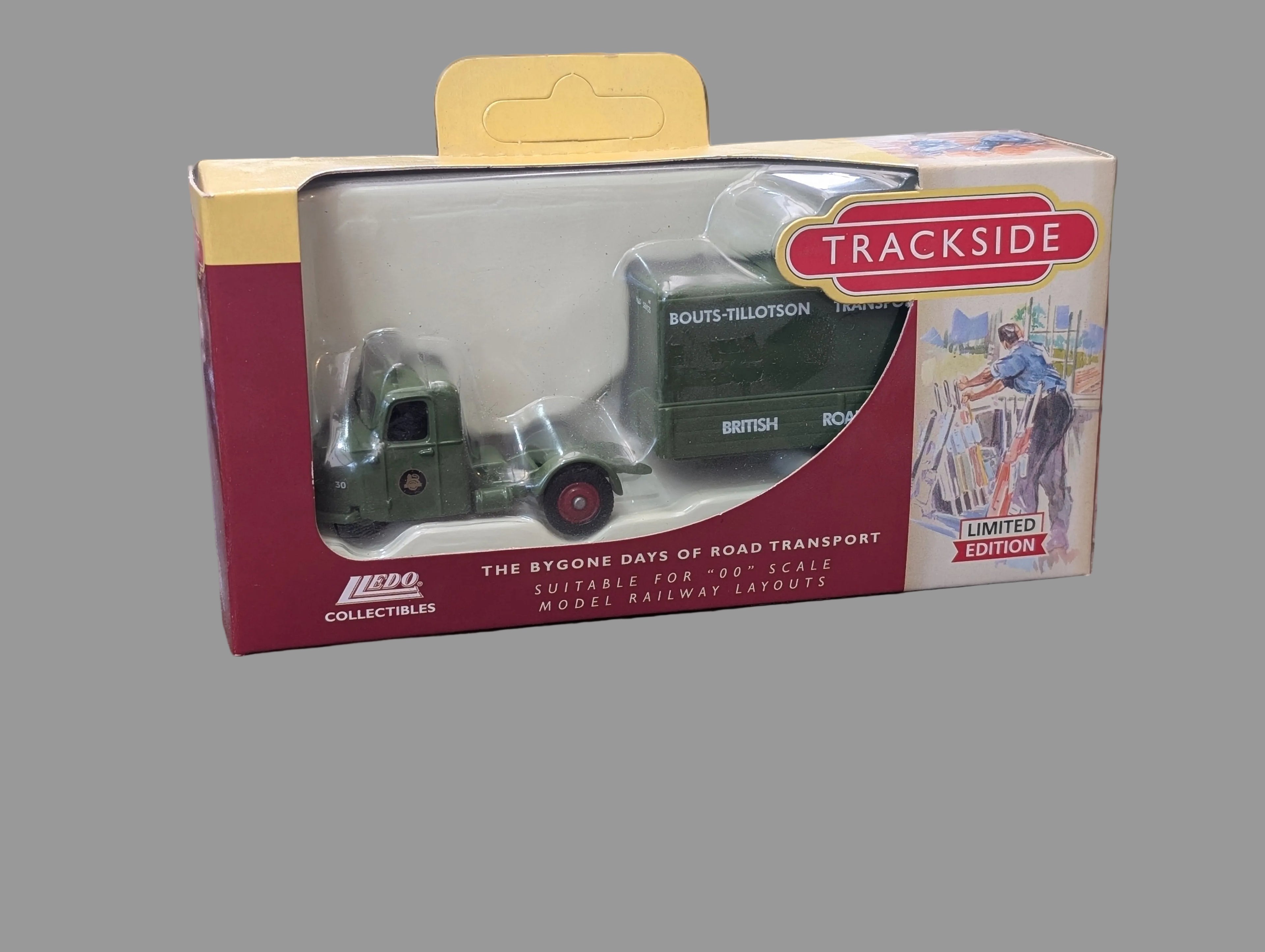 Lledo Trackside DG148007 Scammell Scarab Box Trailer 1:76 Scale OO Gauge - BRS (British Road Services) Diecast Model