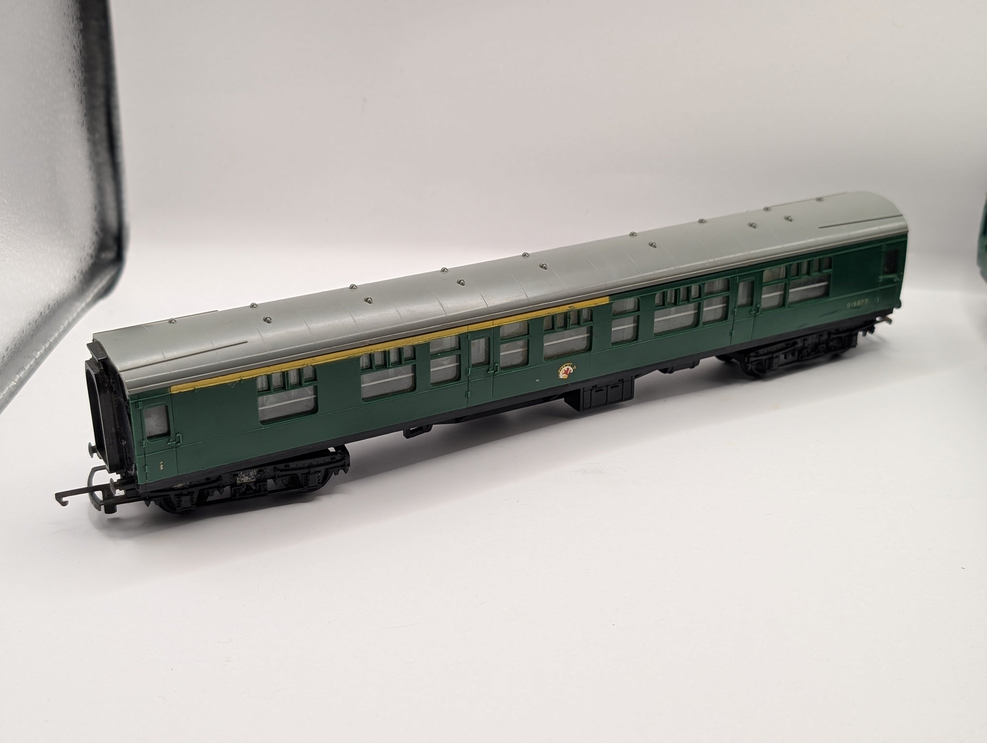 Tri-ang Hornby OO Gauge Mk1 Coaches Southern Green Bundle (BSK, RMB, Composite) - Unboxed