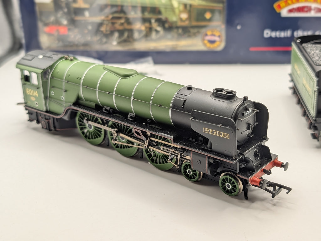 Bachmann OO Gauge 32-554 Class A1 60114 "W. P. Allen" BR Doncaster Green – Boxed, Very Good Condition, Smooth Runner