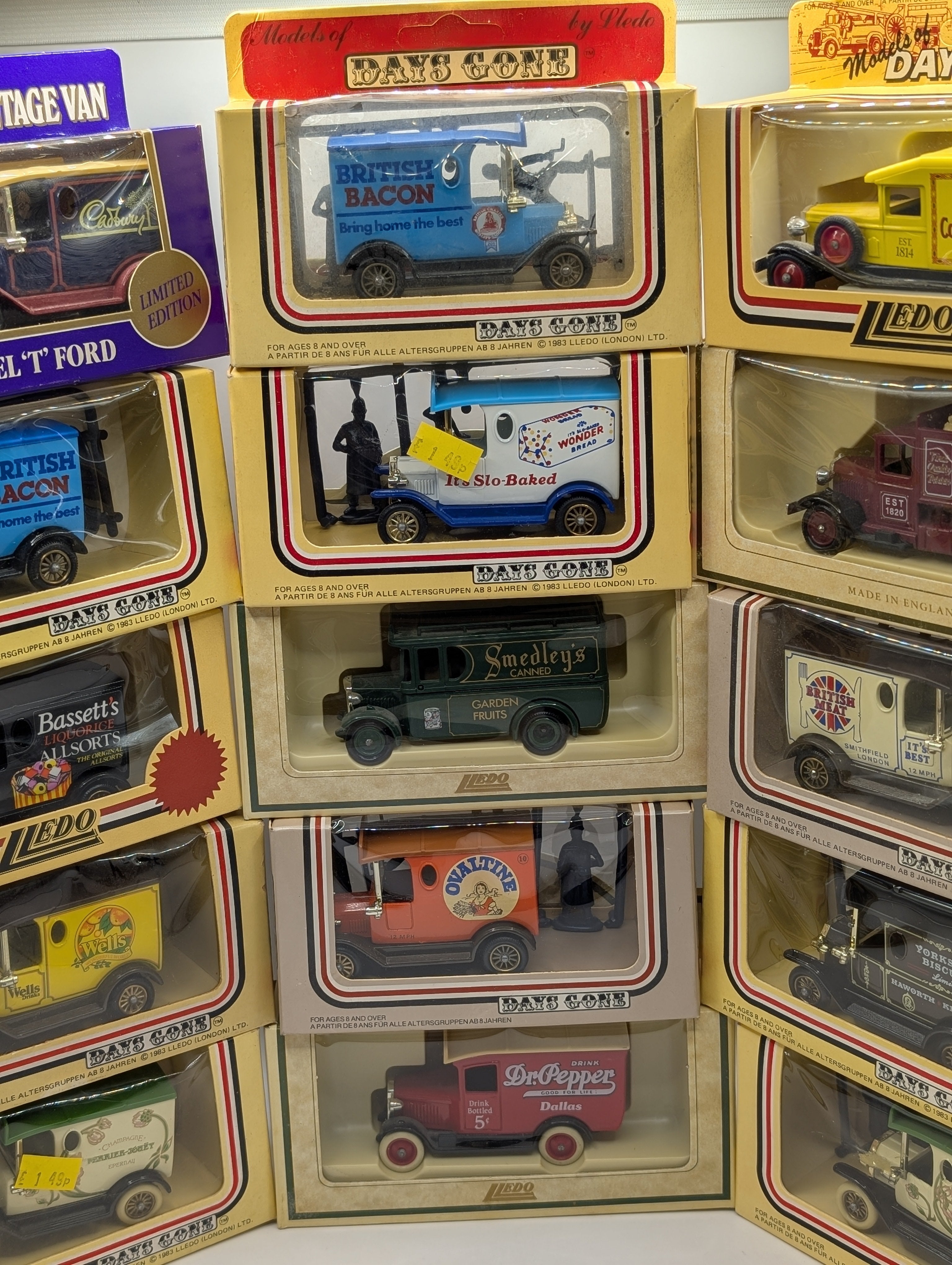 Job Lot of 15 Lledo Days Gone Models – Food & Drink Advertising – Boxed