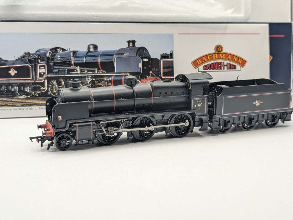 Bachmann Branchline 32-162 N Class 31401 BR Black Late Crest Slope Sided Tender - OO Gauge (Pre-owned, Boxed)